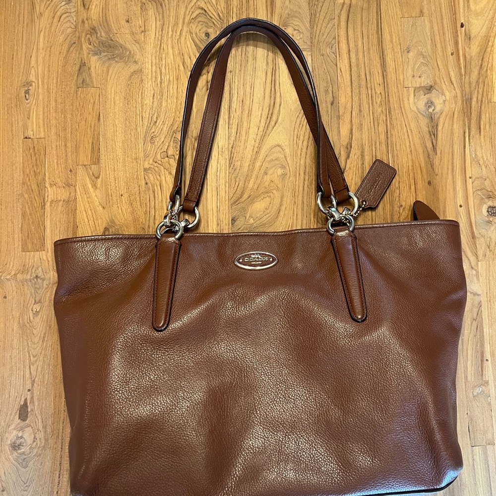 Coach Brown Leather Tote